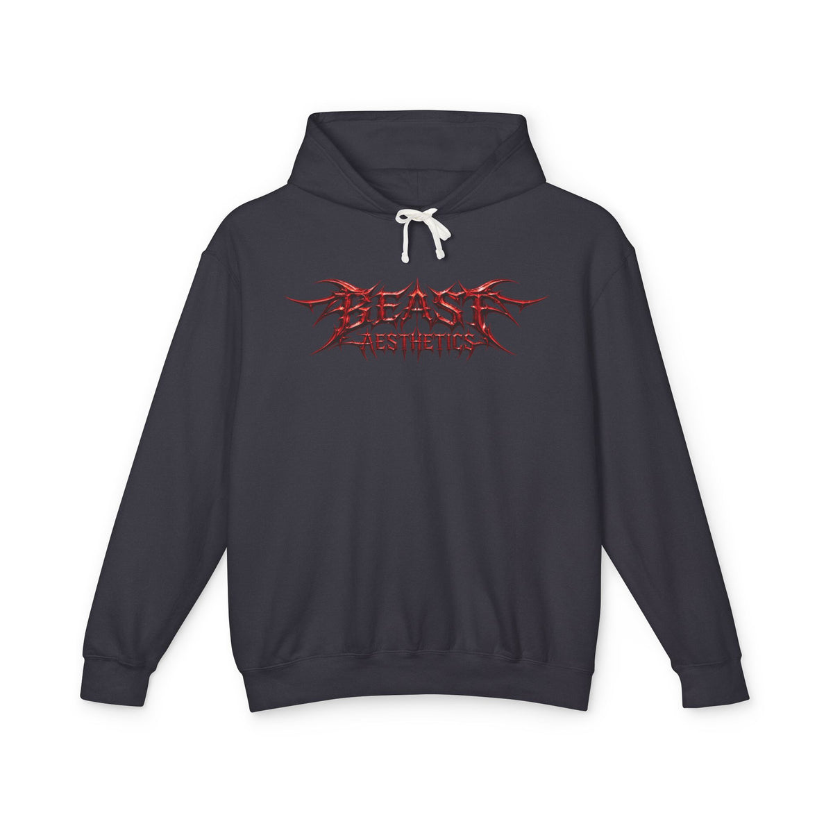 Black hoodie with 'POISON' in red text on a white background