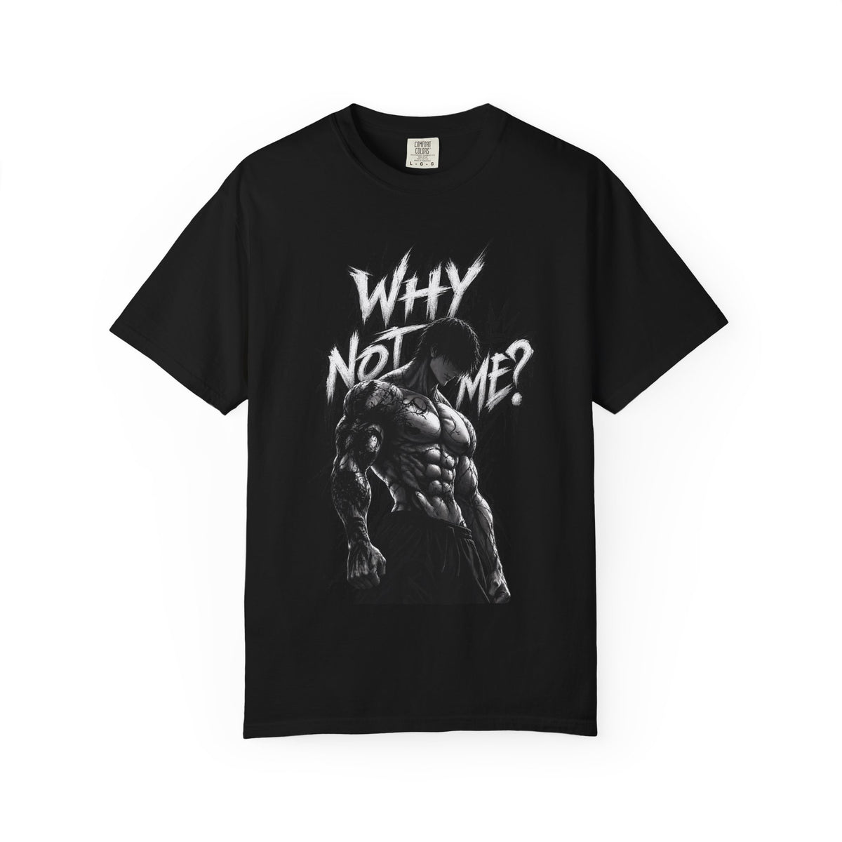 Black t-shirt with white graphic and text 'Camping Since... I'm Old AF!' on a white background