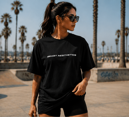 Legacy Oversized Tee BLACK AND NAVY