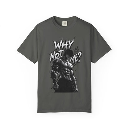 A dark gray crewneck t-shirt featuring a distressed white graphic print of a boot sole and the words 'STOMPING GROUND' on the front, displayed against a solid white background.